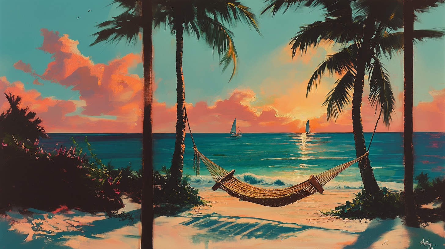 Tropical Dreamscape Serene Vibes