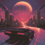 Neon Dreamscape Serene Echoes